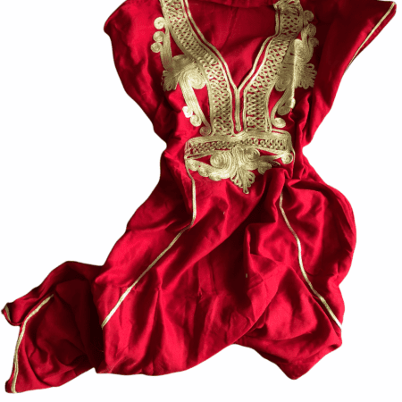 czerwona sukienka maroko