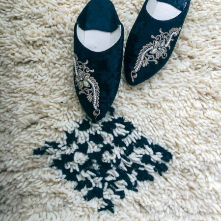 Belgha - czarny welur