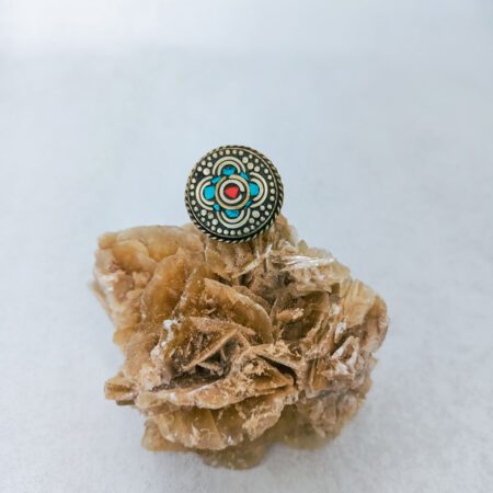 Pierścionek Flower Stone