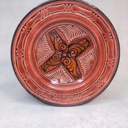 Talerz mały- As Sawira - czerwony