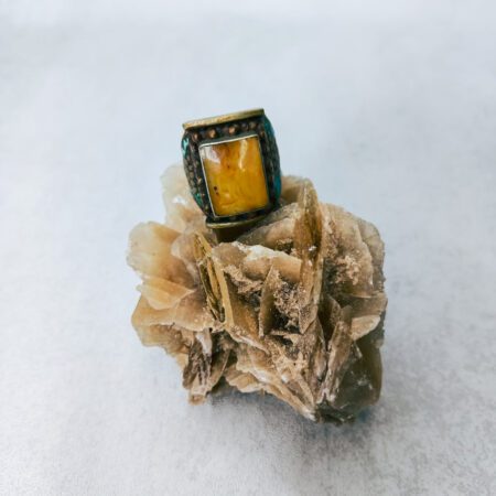 Pierścionek Yellow Square