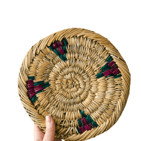 Naturalne Zielone Romby -  Rafia