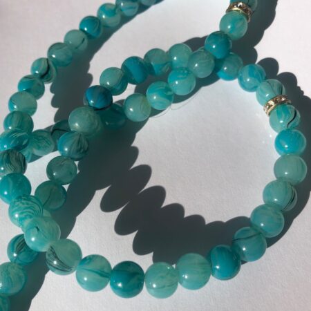 Tasbih - sznur mazany turkus