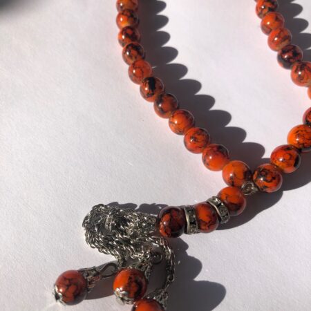 Tasbih - sznur mazany czerwony