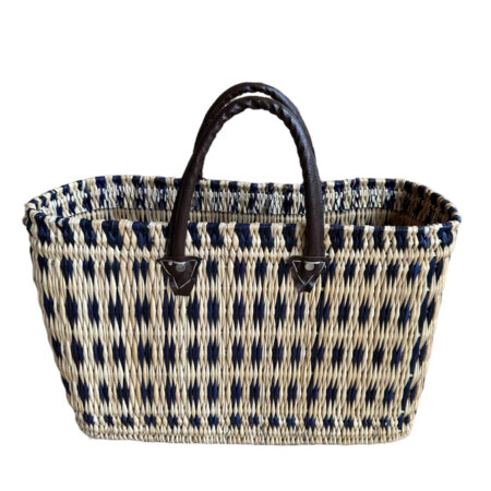 Torba Square duża - Czerń - Rafia