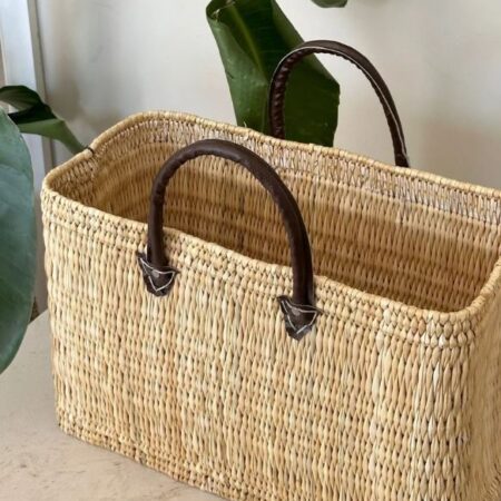 Torba Square Leather - Rafia