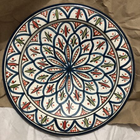 Talerz - Safi - Turkus i Czerwień