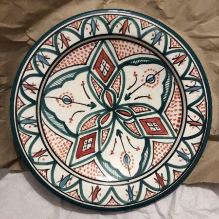 Talerz - Safi - Zieleń i Czerwień