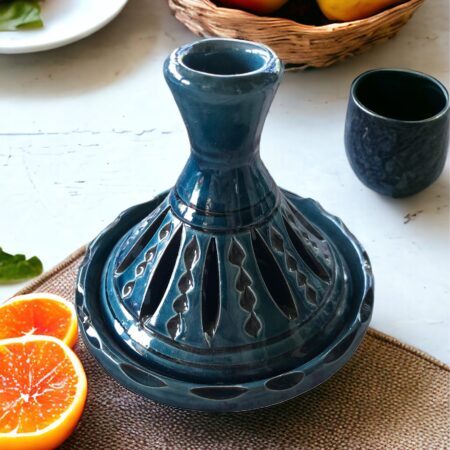 Ceramiczny Lampion - Tajine - Niebieski