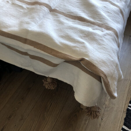 Narzuta Bawełniana - #6 - Brąz i Biel