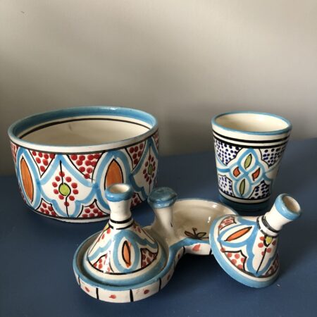 Tajine na Przyprawy - 2 miski - Błękitny